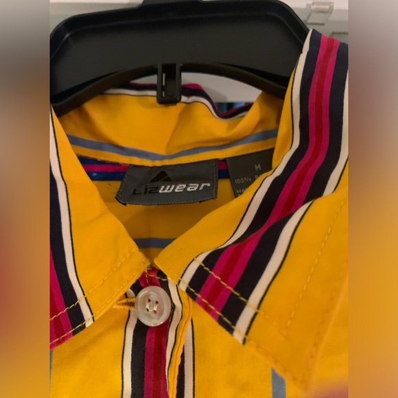 LizWear Rainbow Bold Stripe Shirt, Size Medium - Picture 2 of 4